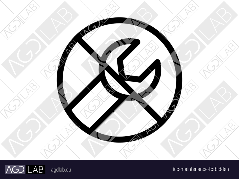 Maintenance forbidden icon