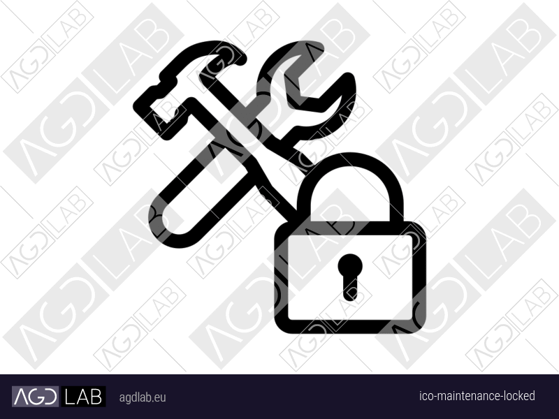Maintenance locked icon