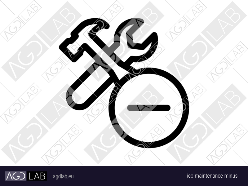 Maintenance minus icon