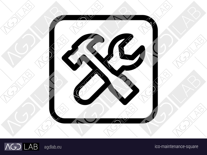 Maintenance square icon