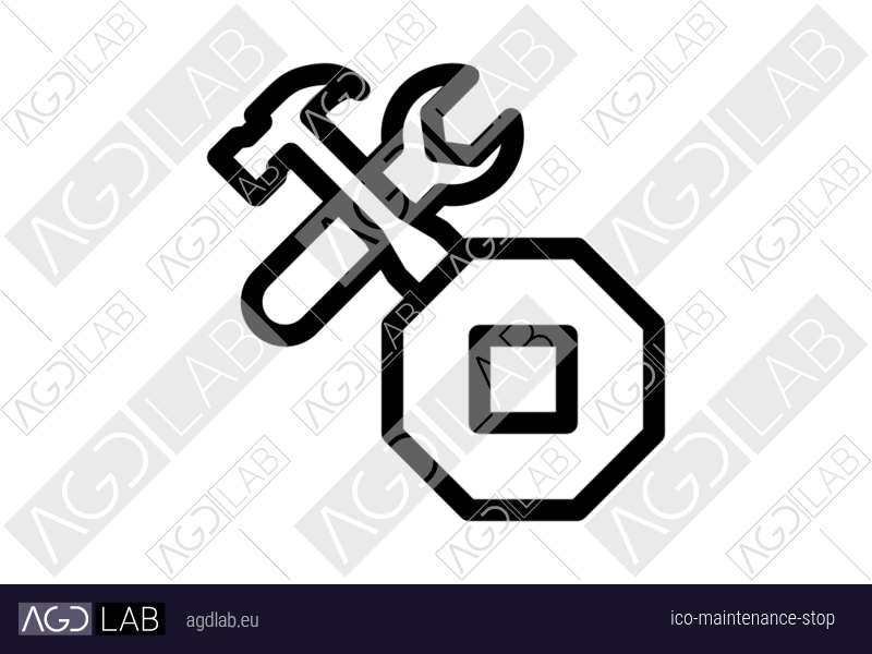 Maintenance stop icon