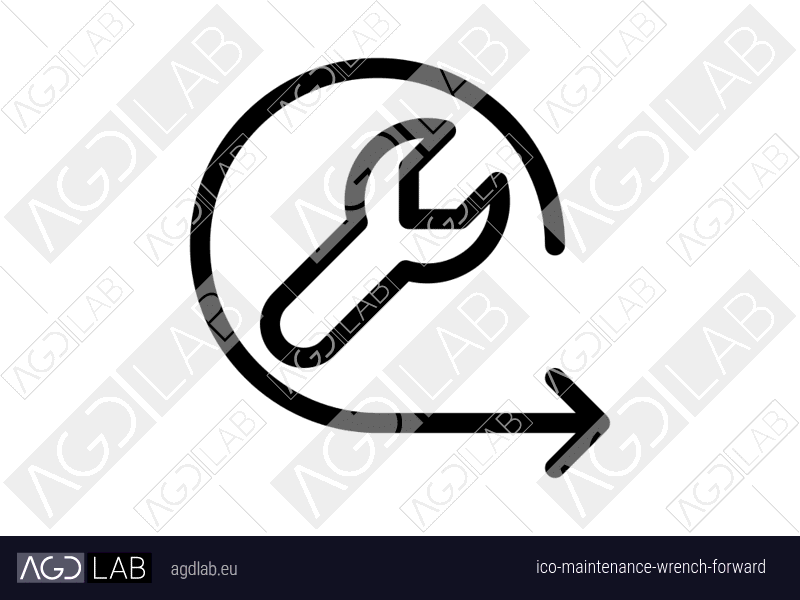 Maintenance wrench forward icon