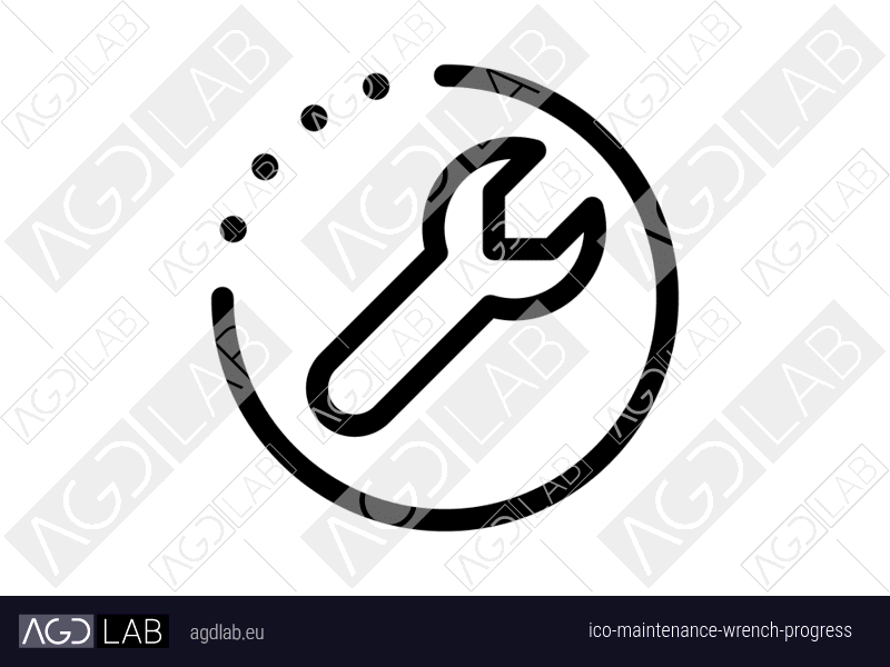 Maintenance wrench progress icon