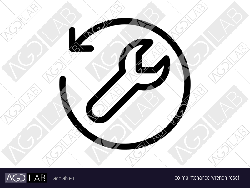 Maintenance wrench reset icon