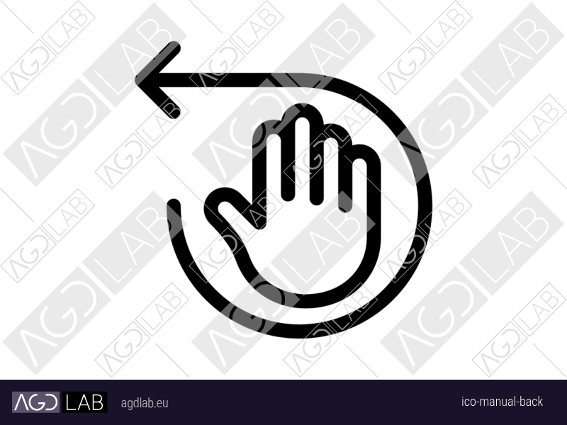 Manual back icon