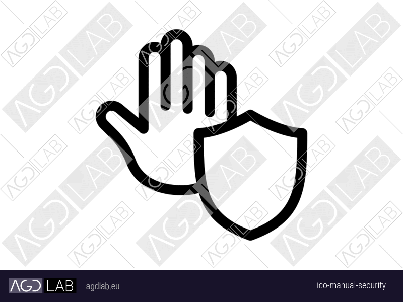 Manual security icon