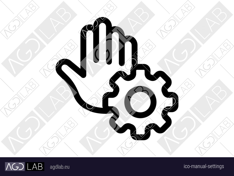 Manual settings icon