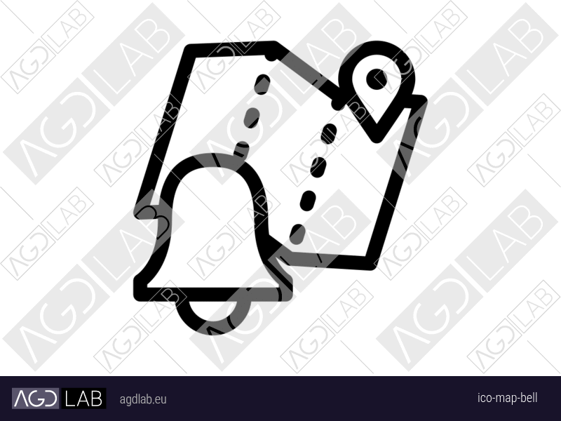 Map bell icon