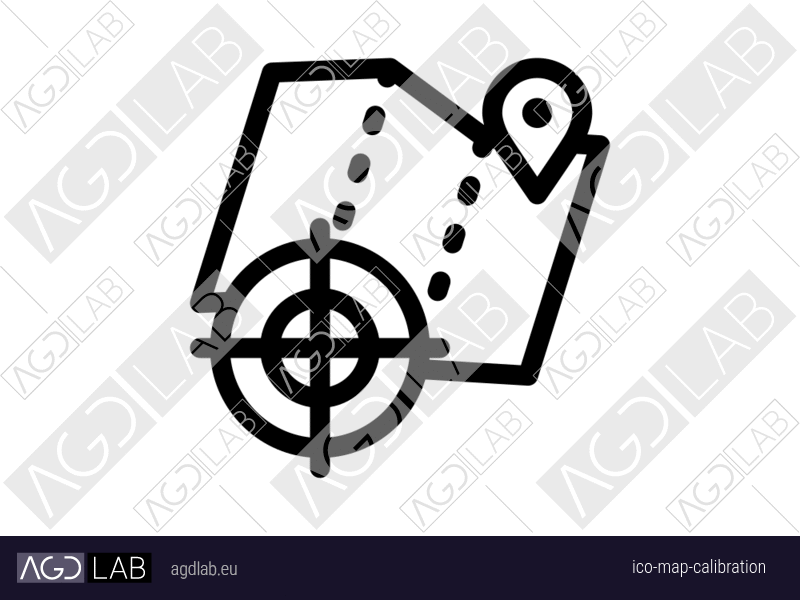 Map calibration icon