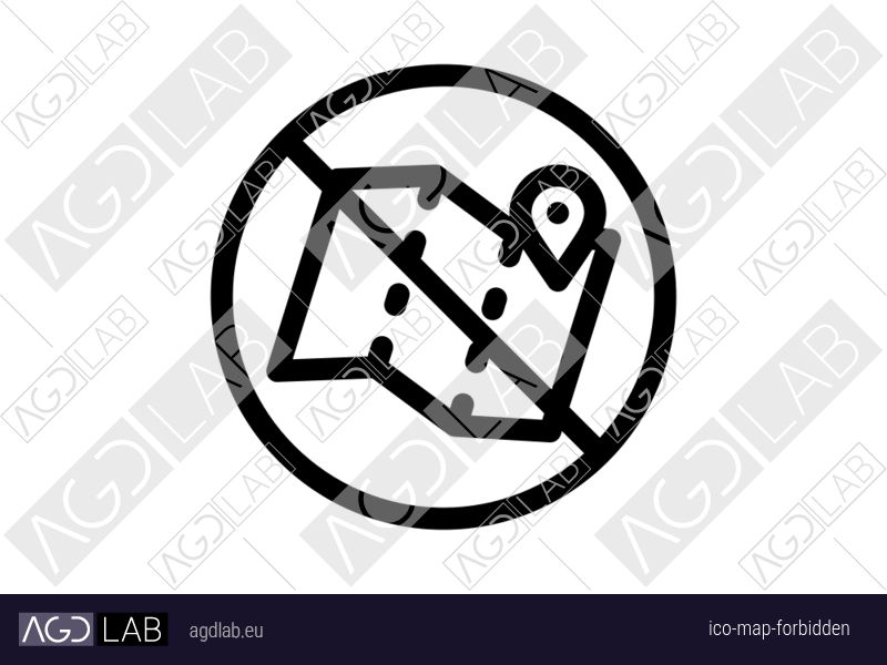 Map forbidden icon