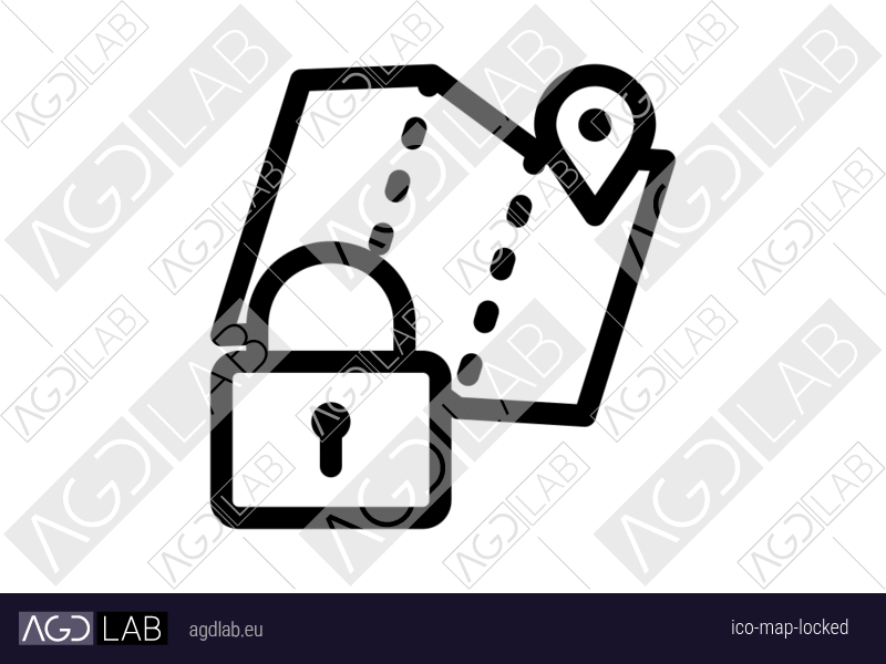 Map locked icon