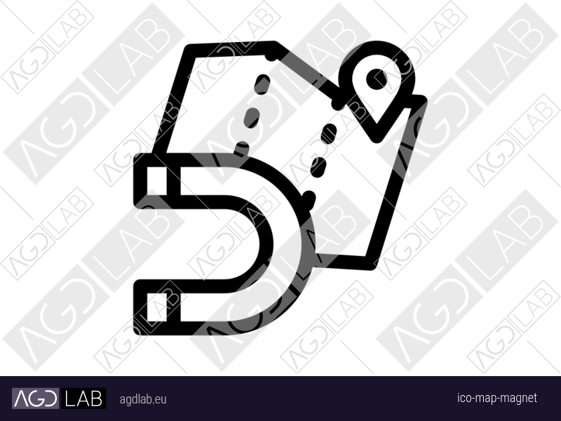 Map magnet icon