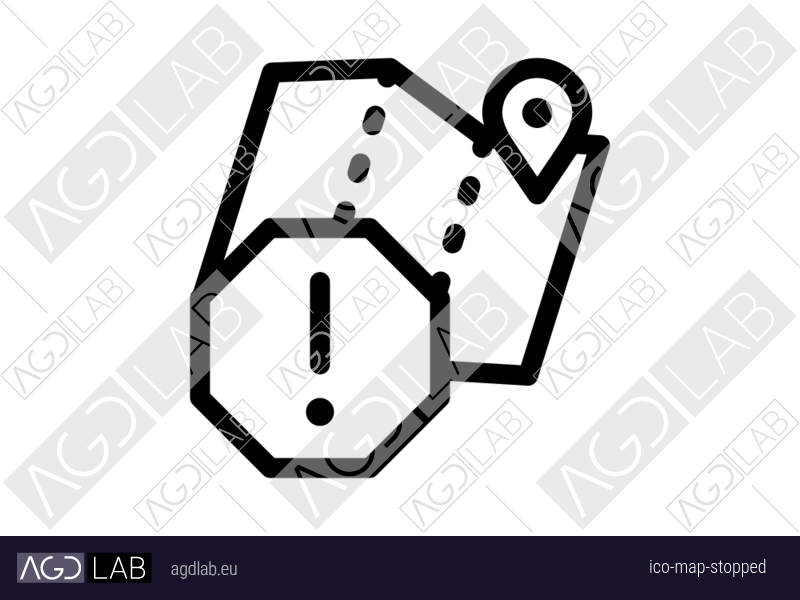 Map stopped icon