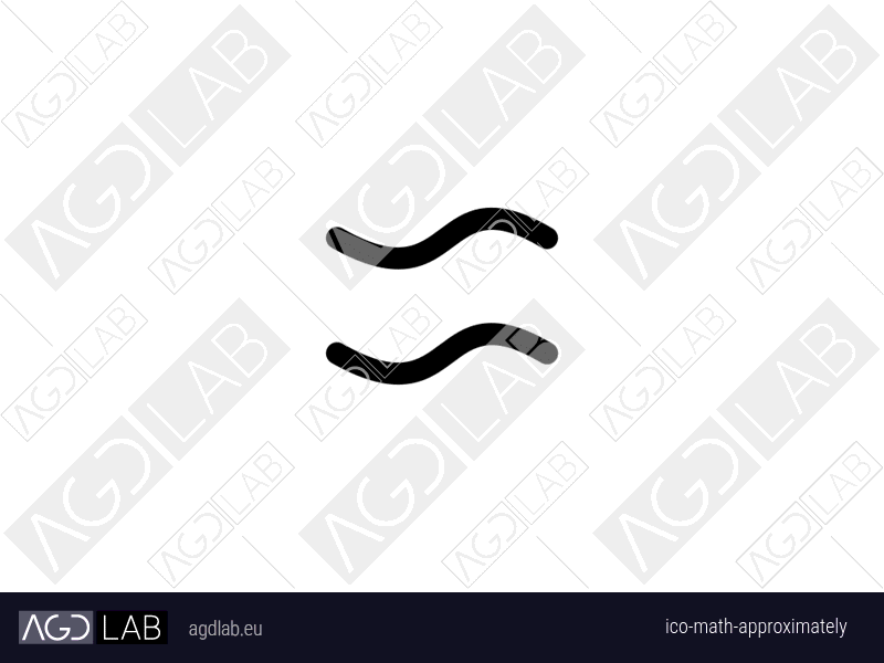 Math approximately icon