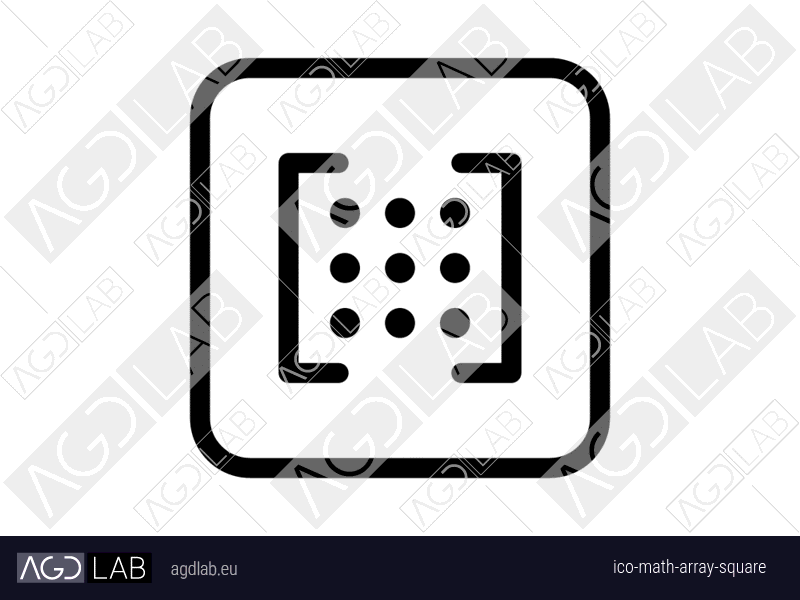 Math array square icon