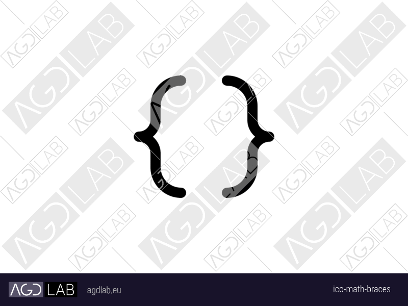 Math braces icon