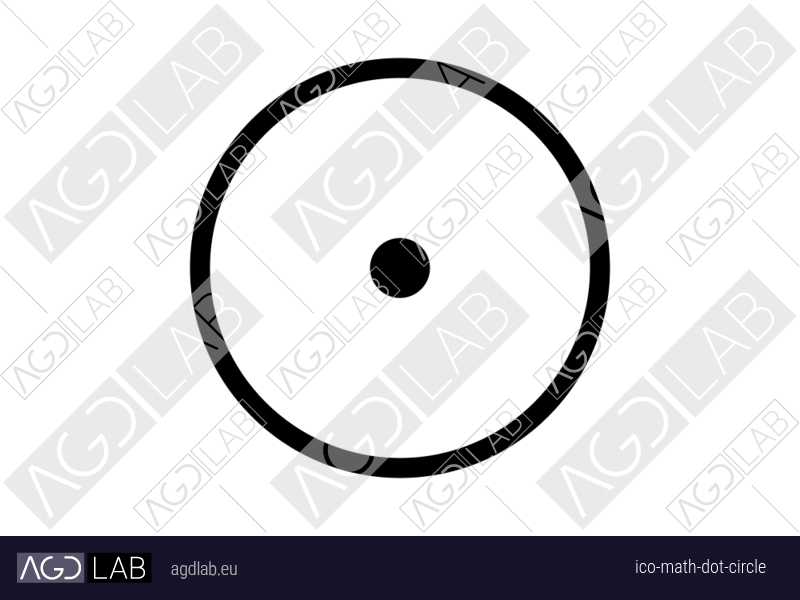 Math dot circle icon