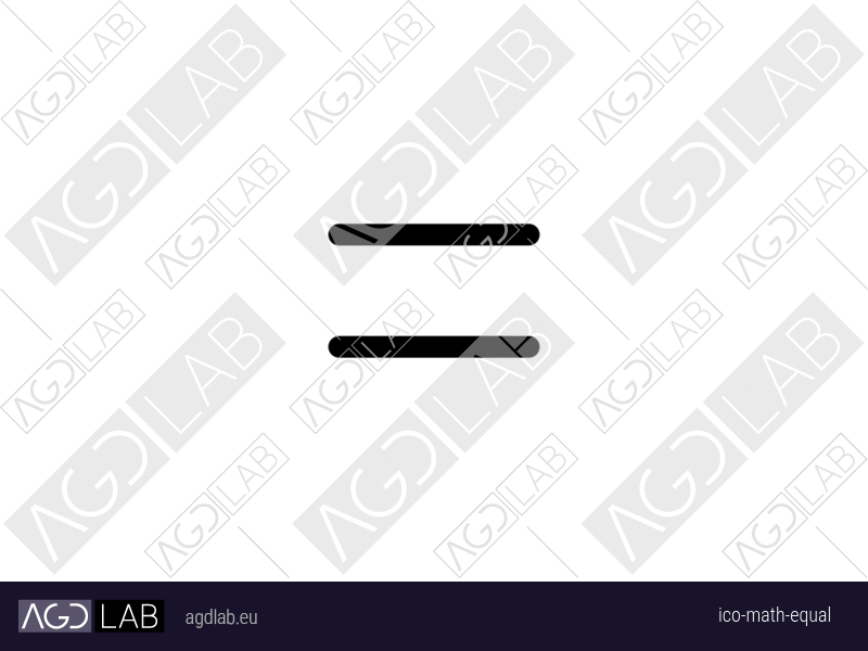Math equal icon