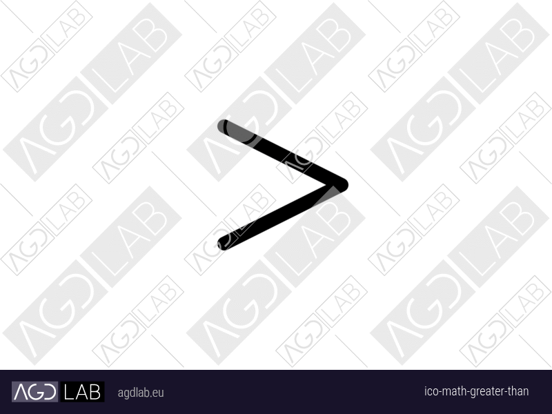 Math greater than icon