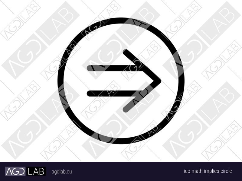 Math implies circle icon