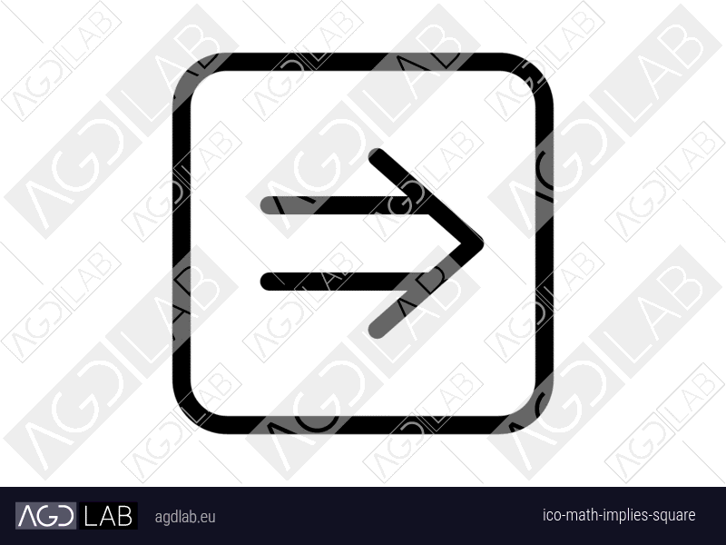 Math implies square icon