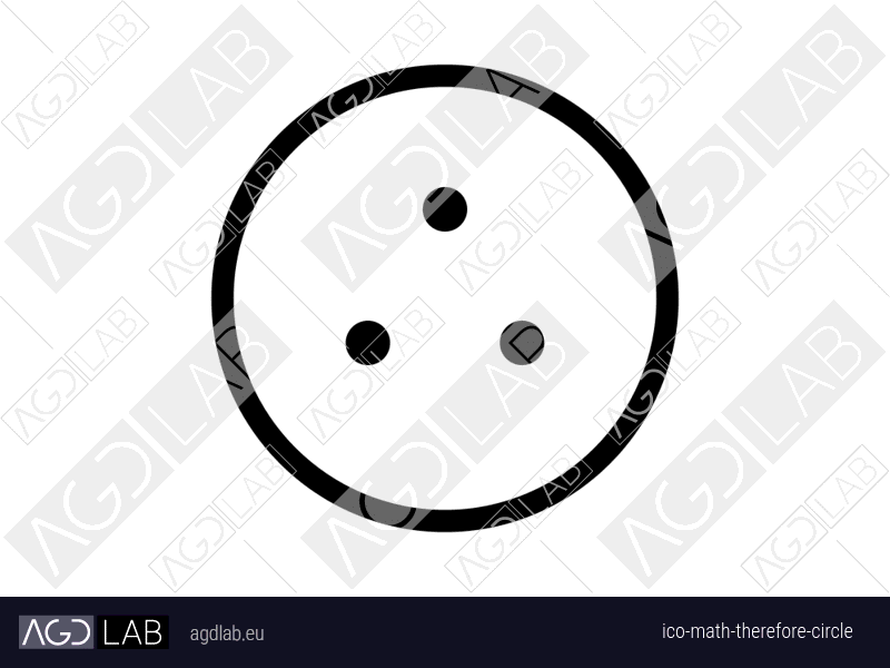 Math therefore circle icon