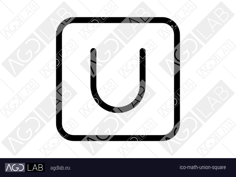 Math union square icon