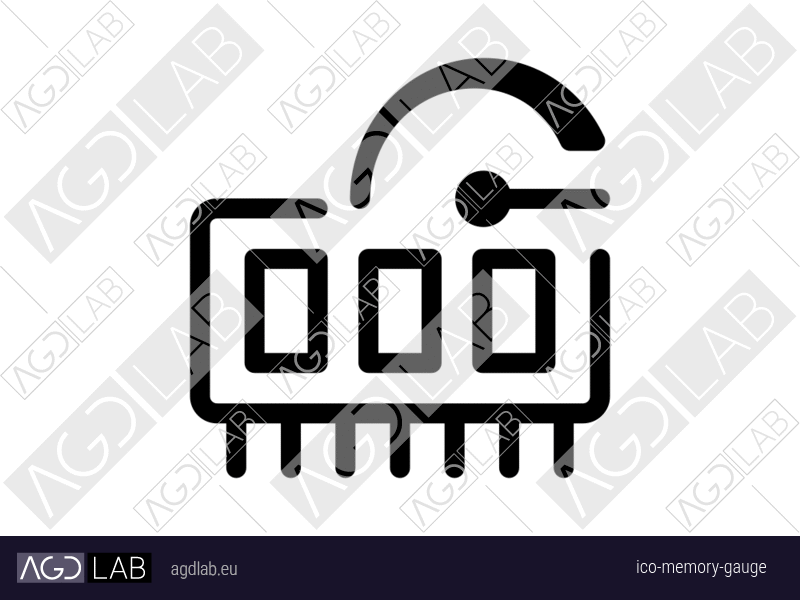 Memory gauge icon