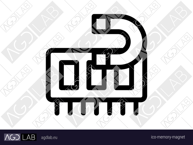 Memory magnet icon