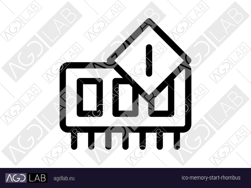 Memory start rhombus icon