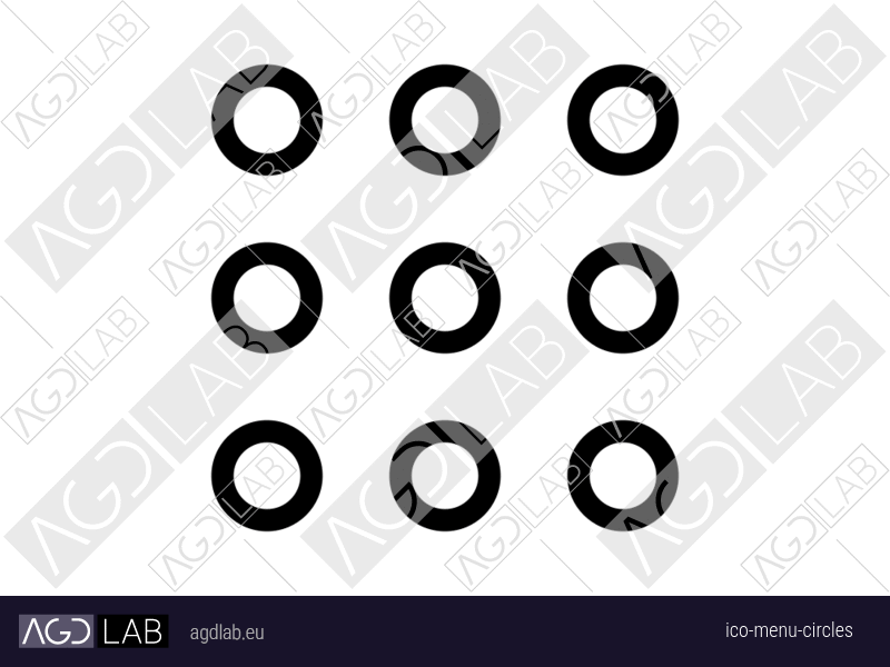 Menu circles icon