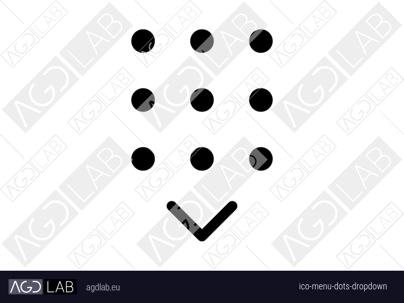 Menu dots dropdown icon