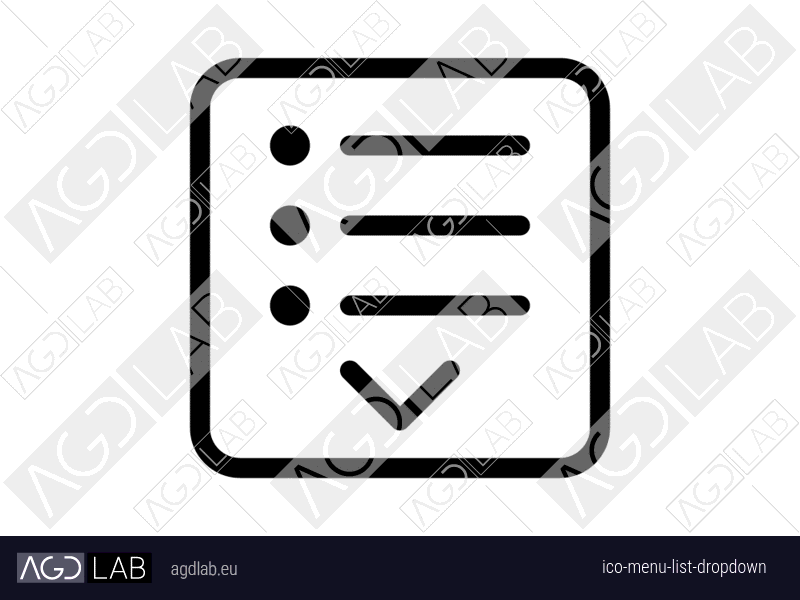 Menu list dropdown icon