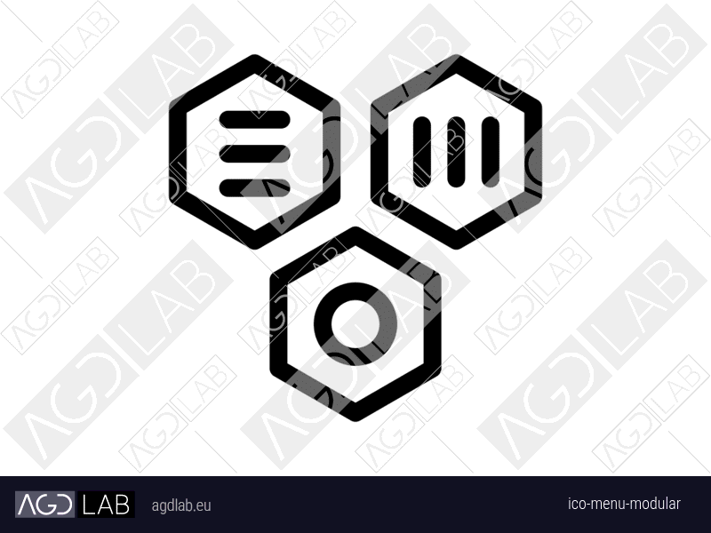 Menu modular icon