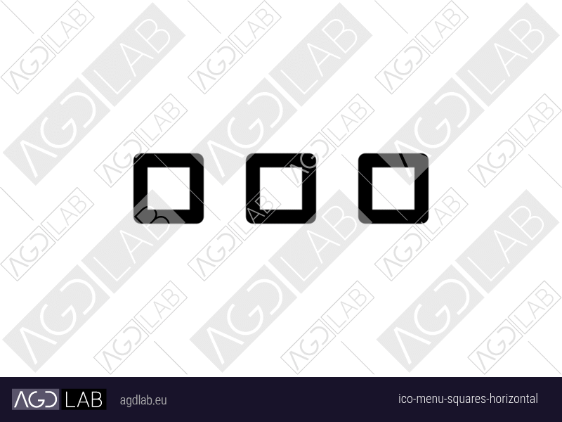 Menu squares horizontal icon