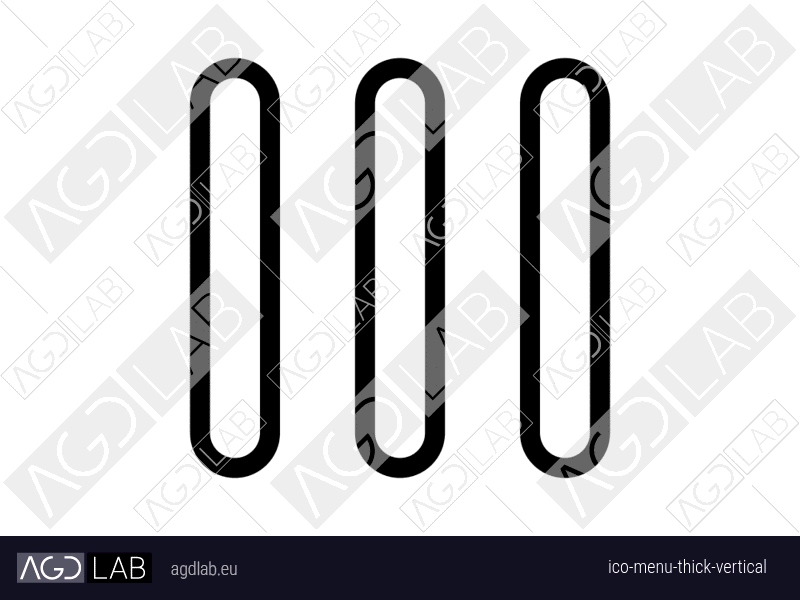 Menu thick vertical icon