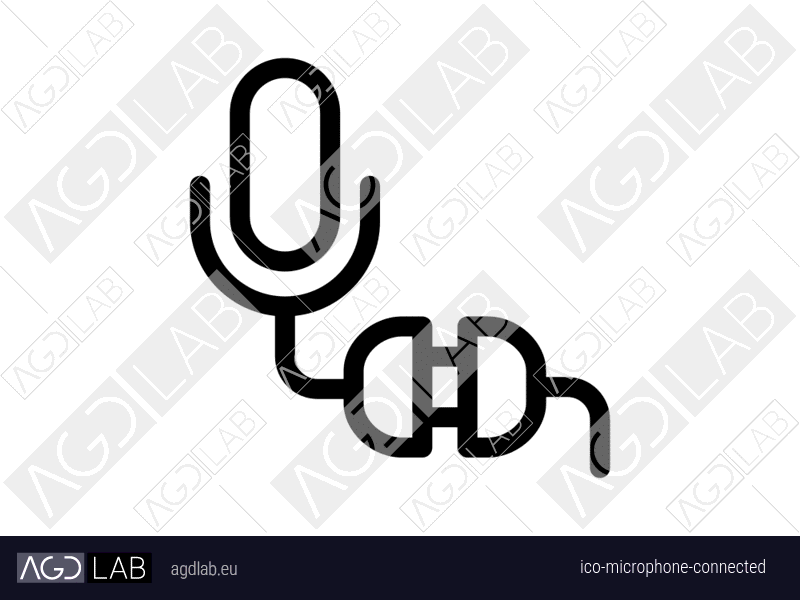 Microphone connected icon