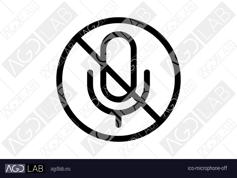Microphone off icon