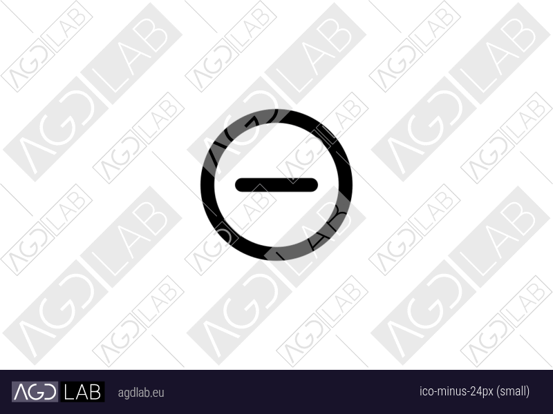 Minus 24px (small) icon