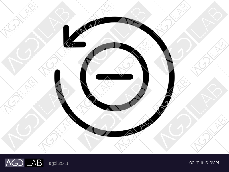 Minus reset icon