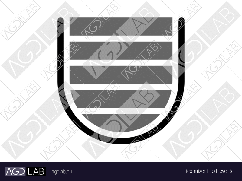 Mixer filled level 5 icon