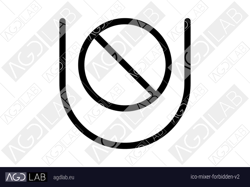Mixer forbidden alternative version icon