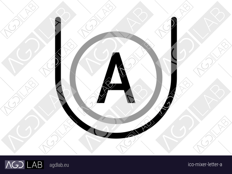 Mixer letter A icon