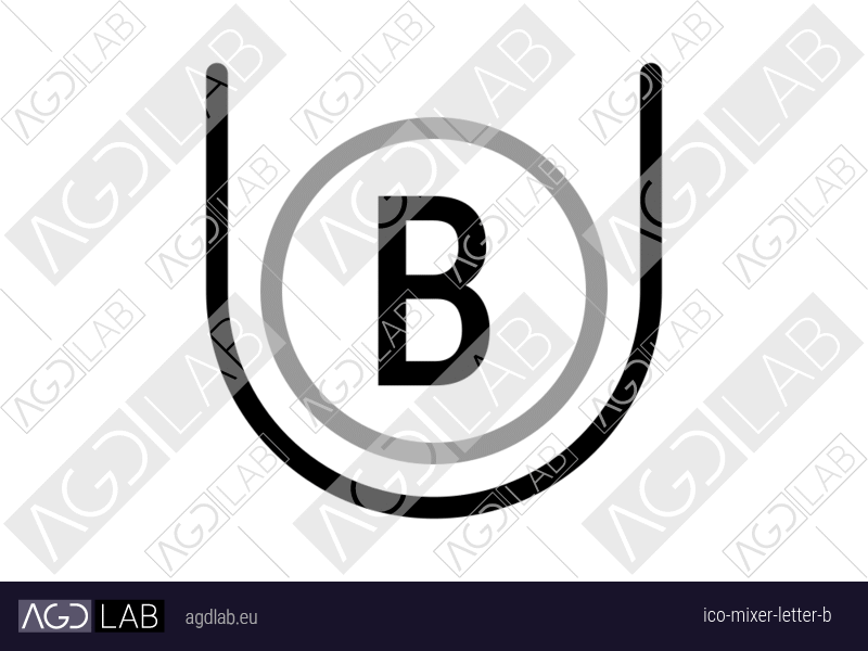 Mixer letter B icon