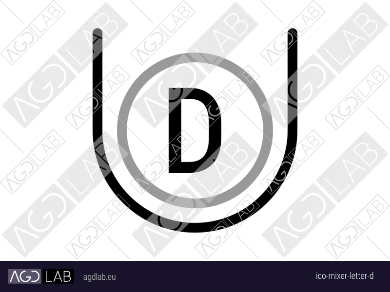 Mixer letter D icon