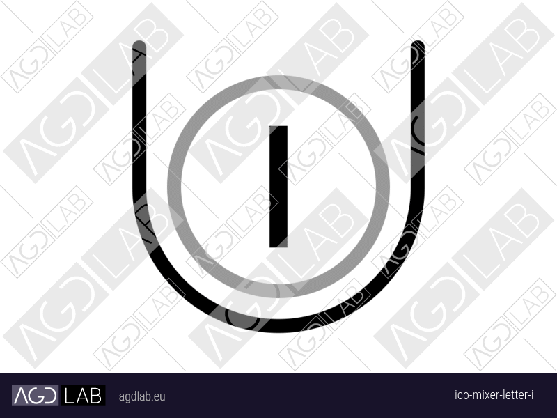 Mixer letter I icon