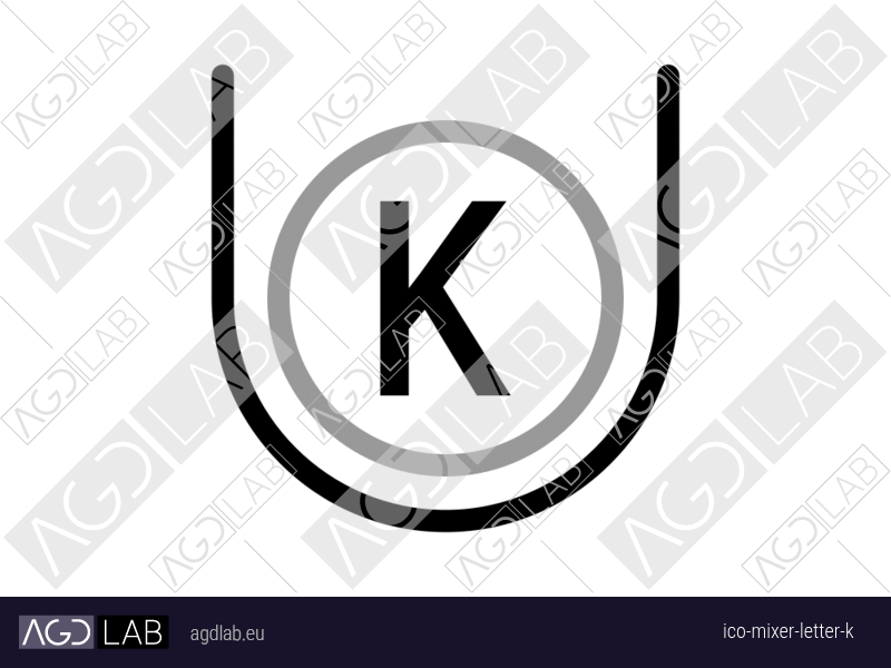 Mixer letter K icon