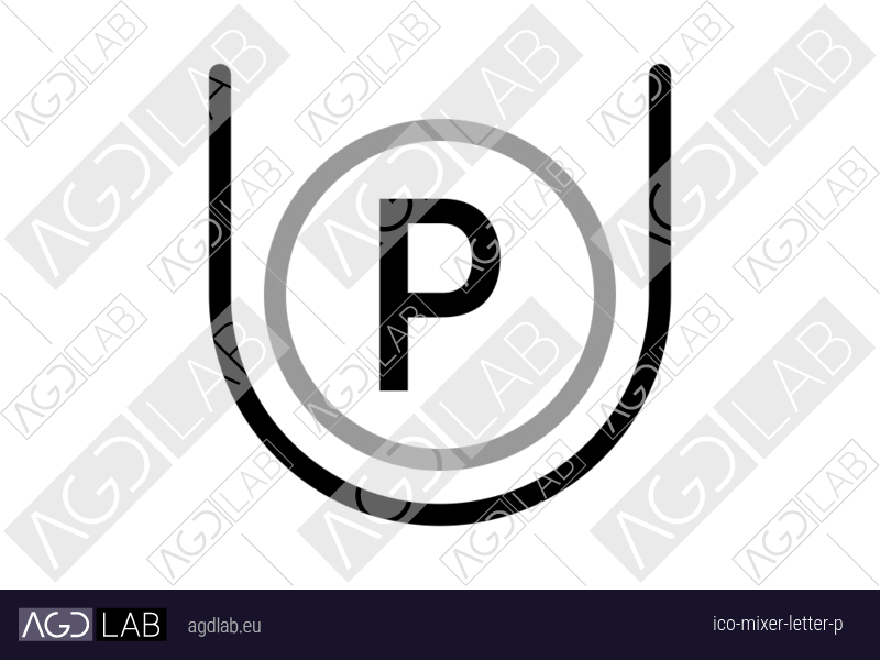 Mixer letter P icon