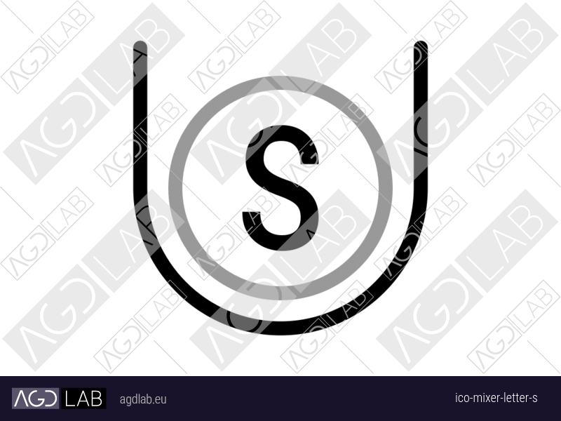 Mixer letter S icon