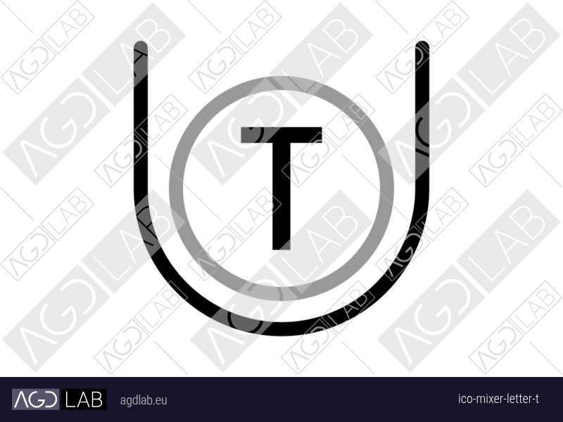 Mixer letter T icon